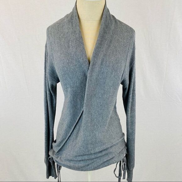 Leith Wrap Sweater with Side Ties - Picture 1 of 5